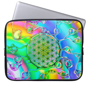 Flower Of Life - Colourfully Ways 1 Laptop Sleeve
