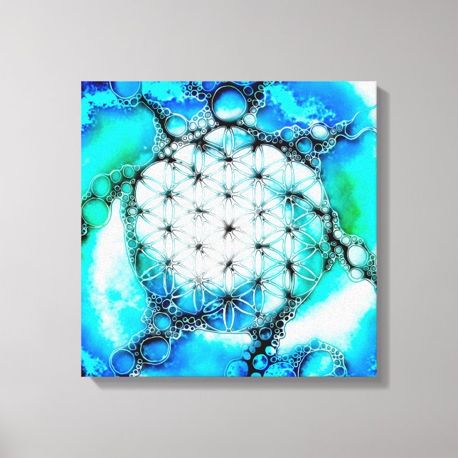 Flower Of Life - Colourfully Ways 2 Canvas Print (Front)