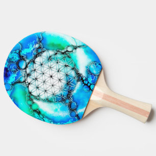 Flower Of Life - Colourfully Ways 2 Ping Pong Paddle