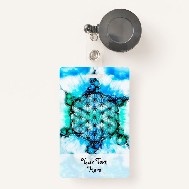 Flower Of Life - Colourfully Ways 3 Badge (Front with Retractable)