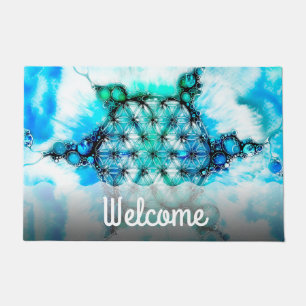 Flower Of Life - Colourfully Ways 3 Doormat
