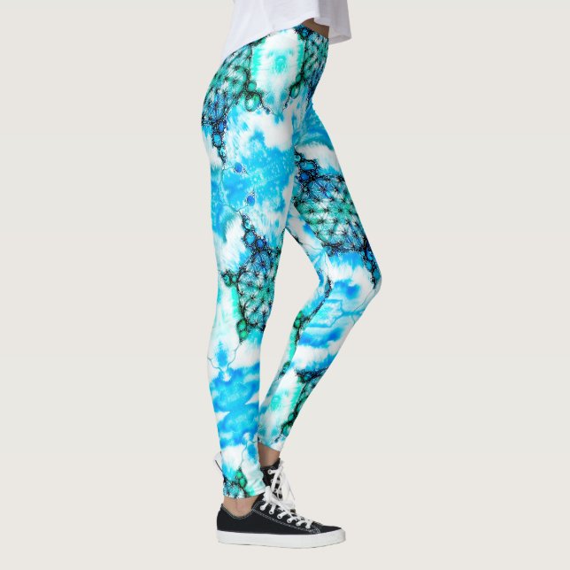 Flower Of Life - Colourfully Ways 3 Leggings (Right)