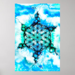 Flower Of Life - Colourfully Ways 3 Poster