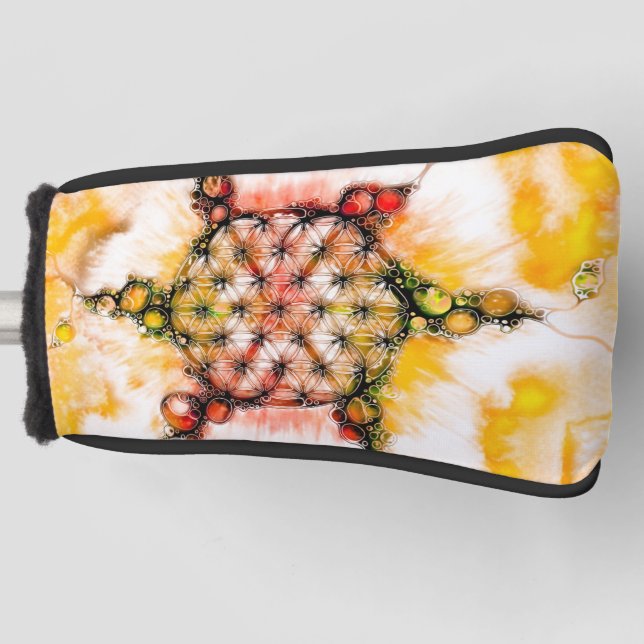 Flower Of Life - Colourfully Ways 4 Golf Head Cover (Front)