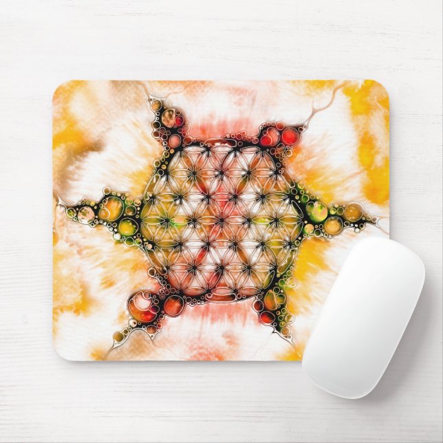 Flower Of Life - Colourfully Ways 4 Mouse Pad (With Mouse)
