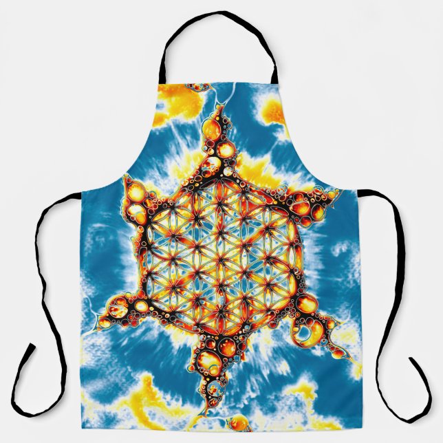 Flower Of Life - Colourfully Ways 5 Apron (Front)