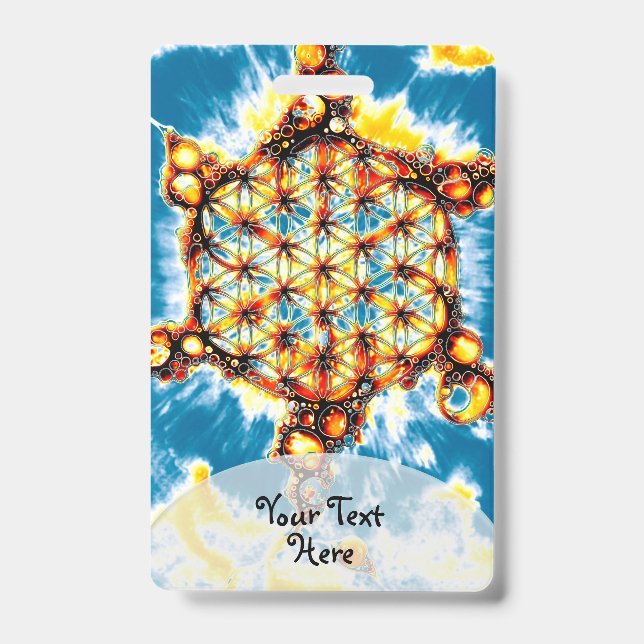 Flower Of Life - Colourfully Ways 5 Badge (Front)