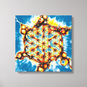 Flower Of Life - Colourfully Ways 5 Canvas Print