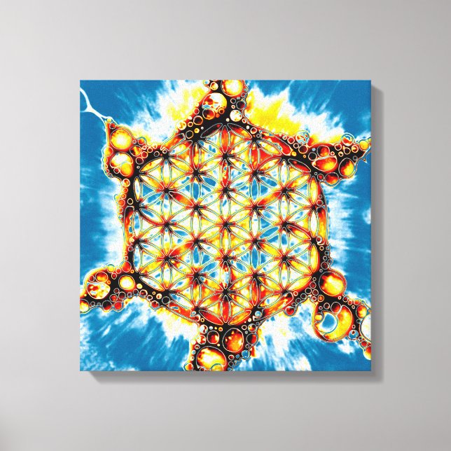 Flower Of Life - Colourfully Ways 5 Canvas Print (Front)
