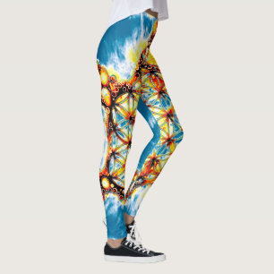 Flower Of Life - Colourfully Ways 5 Leggings