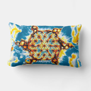 Flower Of Life - Colourfully Ways 5 Lumbar Pillow
