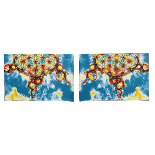 Flower Of Life - Colourfully Ways 5 Pillowcase