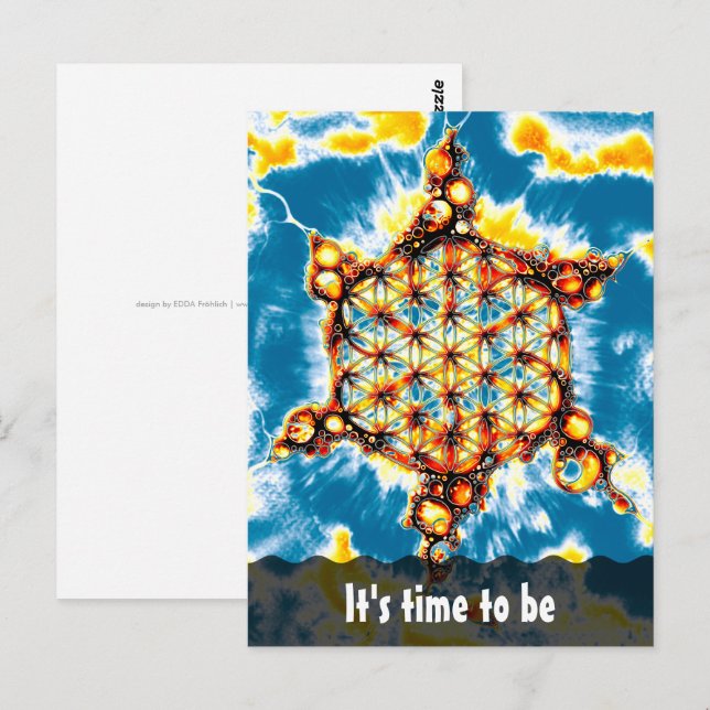 Flower Of Life - Colourfully Ways 5 Postcard (Front/Back)