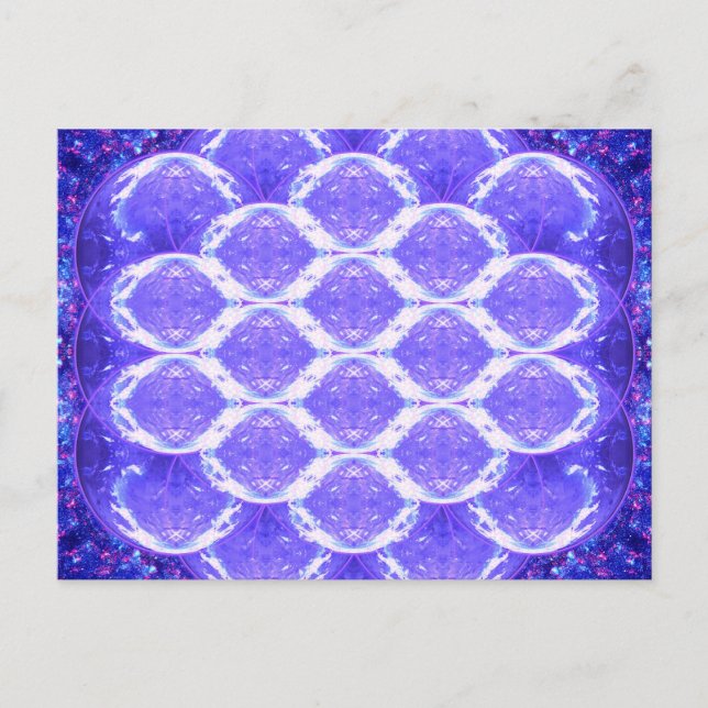Flower of Life Crystal Grid Postcard (Front)