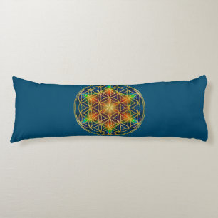 FLOWER OF LIFE - Fractal Blossom 1 Body Pillow