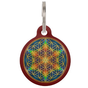 FLOWER OF LIFE - Fractal Blossom 1 Pet Tag