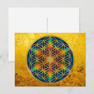 FLOWER OF LIFE - Fractal Blossom 1 Postcard
