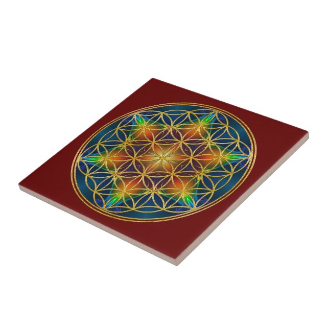 FLOWER OF LIFE - Fractal Blossom 1 Tile (Side)