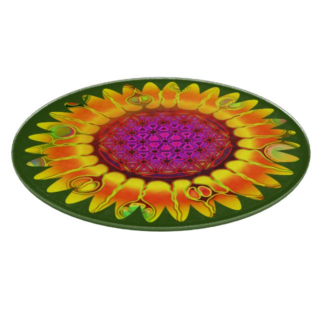 Flower Of Life - Geometric Blossom 4 Cutting Board (Corner)