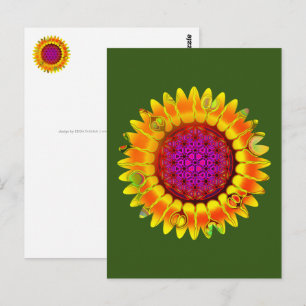 Flower Of Life - Geometric Blossom 4 Postcard