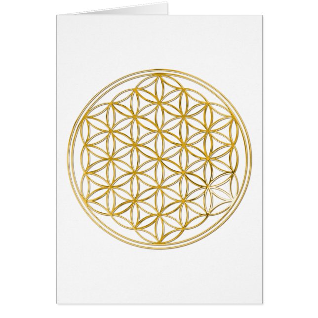 FLOWER OF LIFE - gold (Front)