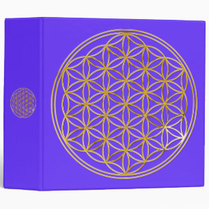 FLOWER OF LIFE - gold Binder