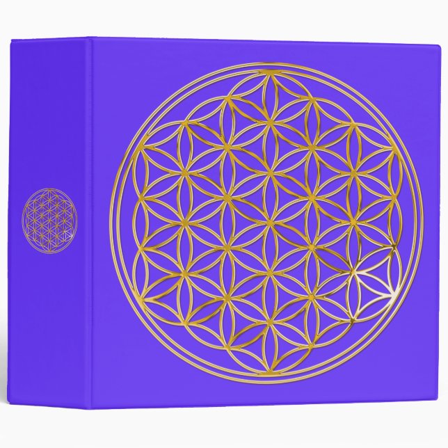 FLOWER OF LIFE - gold Binder (Front/Spine)