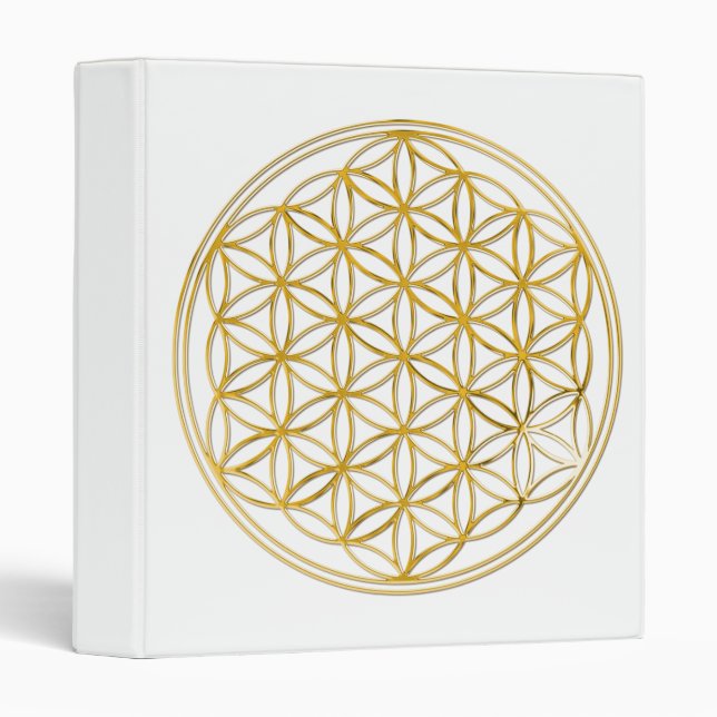 FLOWER OF LIFE - gold Binder (Front/Spine)