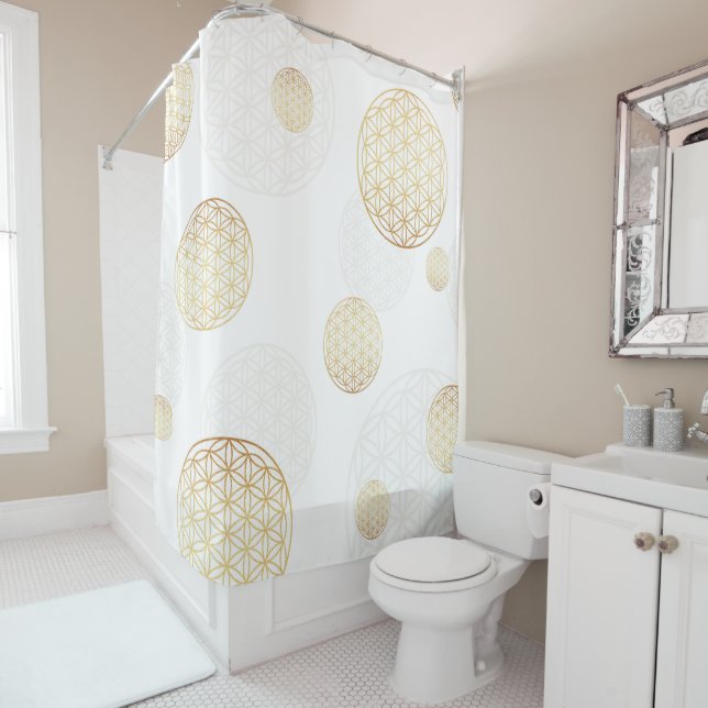 Flower of life gold & white (In Situ)