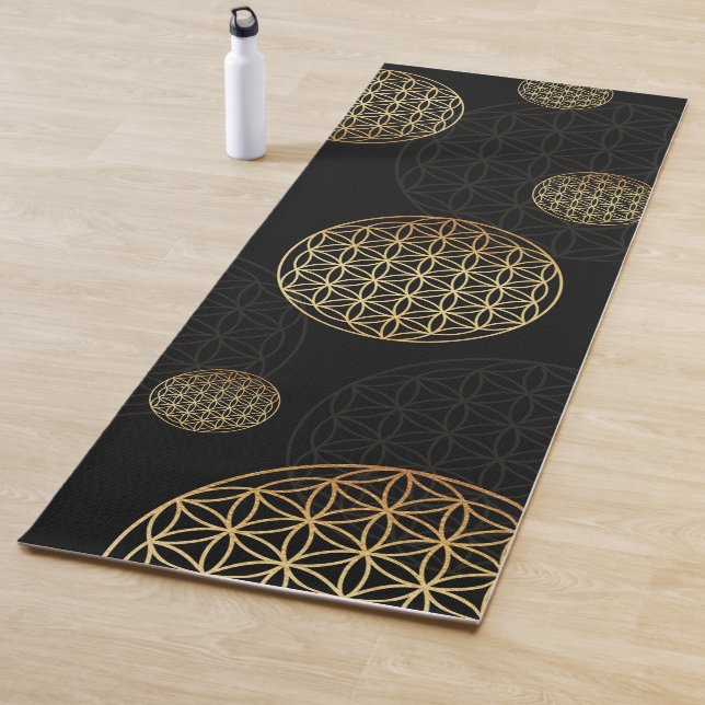 Flower of life gold yoga mat (In Situ)
