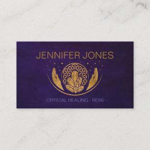 Flower of life - Healing Crystals Business Card