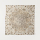 Flower of Life in Lotus Dot Art pastel golds