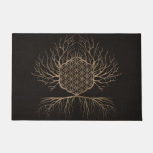 Flower of Life in Tree of life Doormat
