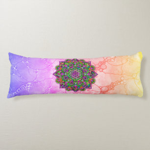 Flower Of Life - Indian Mandala 1 Body Pillow