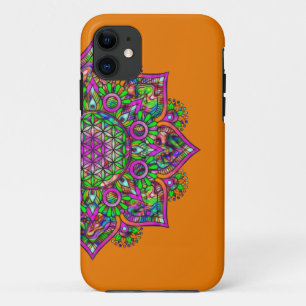 Flower Of Life - Indian Mandala 1 iPhone 11 Case