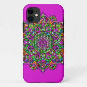 Flower Of Life - Indian Mandala 1 iPhone 11 Case