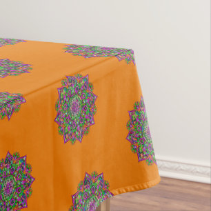 Flower Of Life - Indian Mandala 1 Tablecloth