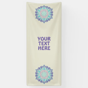 Flower Of Life - Indian Mandala 2 Banner
