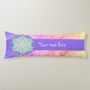 Flower Of Life - Indian Mandala 2 Body Pillow