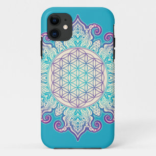 Flower Of Life - Indian Mandala 2 iPhone 11 Case