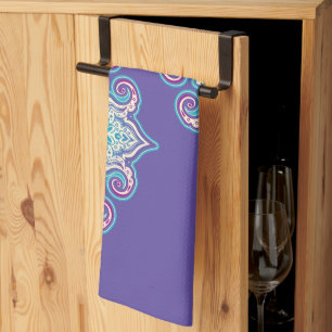Flower Of Life - Indian Mandala 2 Kitchen Towel