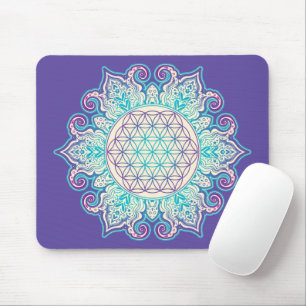 Flower Of Life - Indian Mandala 2 Mouse Pad