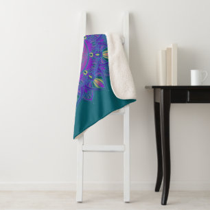 Flower Of Life - Indian Mandala 3 Sherpa Blanket