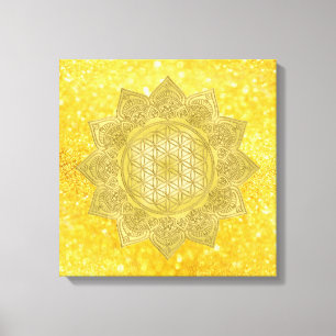 Flower Of Life - Indian Mandala 4 Canvas Print