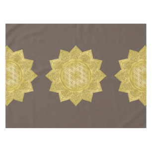 Flower Of Life - Indian Mandala 4 Tablecloth
