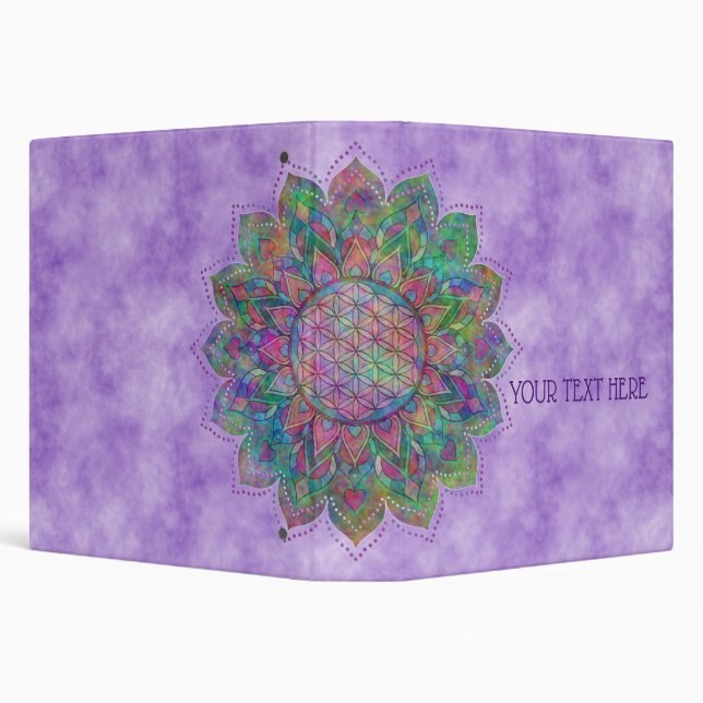 Flower Of Life - Indian Mandala 7c Binder (Background)