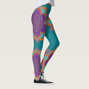 Flower of Life - LOTUS ornaments gold I Leggings