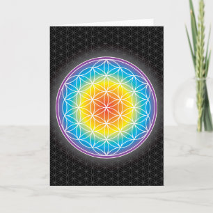 FLOWER OF LIFE - LUMINENCE CARD