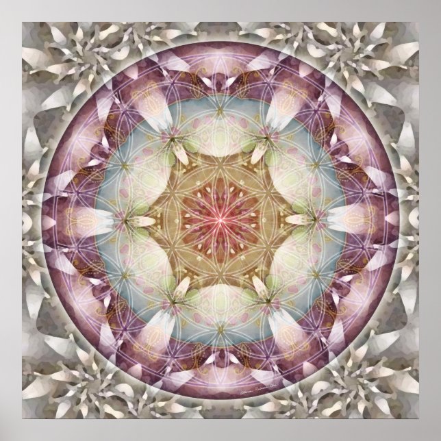 Flower of Life Mandala 13 Poster (Front)