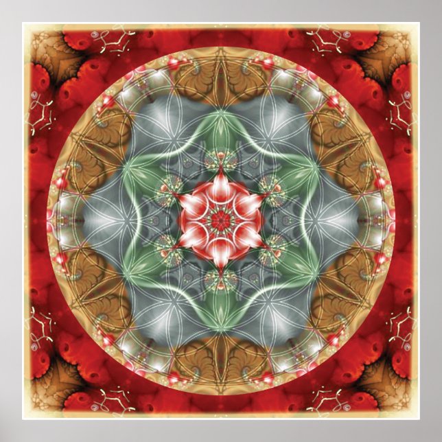 Flower of Life Mandala 2 Poster (Front)